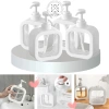 Free Ship Bộ 5 Chai Chiết Dầu Gội, Sữa Tắm Trong Suốt, Bình Đựng Nước Rửa Tay, Nước Rửa Bát Đa Năng, Lọ Dầu Gội Bc1 - Giá 26.600₫ 7