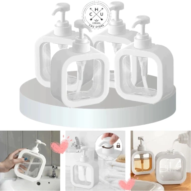 Free Ship Bộ 5 Chai Chiết Dầu Gội, Sữa Tắm Trong Suốt, Bình Đựng Nước Rửa Tay, Nước Rửa Bát Đa Năng, Lọ Dầu Gội Bc1 - Giá 26.600₫ 7