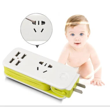 FREE SHIP Phích Nối Đa Năng 3-Ổ Cắm Du Lịch Dây Dài Quấn Gọn Có Sạc USB Giá Rẻ 49k