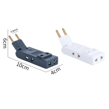 FREESHIP 4 Trong 1 Ổ Cắm Tường Nối Dài EU 180 Độ Cắm Adapter Du Lịch Di Động
