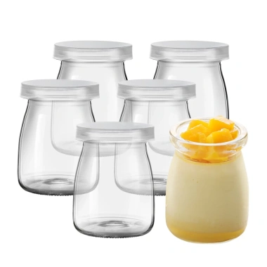 FREESHIP Bộ 12 hũ thủy tinh đựng sữa chua – Giá chỉ 47.5k, an toàn, tiện lợi