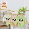 Freeship: Bộ dài tay bé thun tăm mỏng mát, họa tiết 3 màu cho bé 6‑16kg dưới 3 tuổi, chỉ 34.200₫