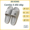 FREESHIP Combo 5 đôi dép EVA siêu nhẹ nam nữ - trong nhà, văn phòng, khách sạn 149k