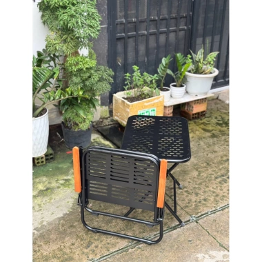 [FREESHIP] Combo Ghế CNC + Bàn Sắt Gấp Gọn Chữ Nhật - Ghế Café Dã Ngoại, Giá 145k 5