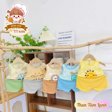 Freeship và Voucher Bộ Ba Lỗ Thun Tăm Lạnh Trắng Họa Tiết Mùa Hè Thoải Mái Cho Bé 6‑17kg Giá Ưu Đãi 24.200₫ 2