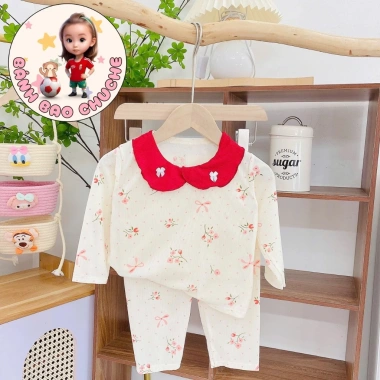 Freeship và Voucher Bộ Dài Tay Thun Họa Tiết Dễ Thương 6-16Kg Giá 30.200₫