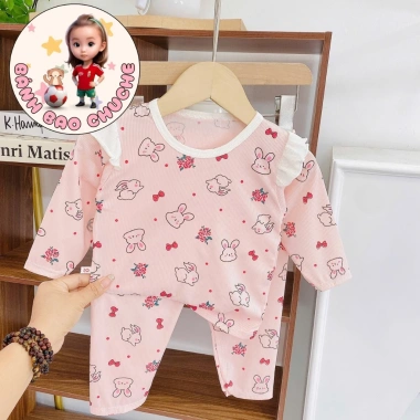 Freeship và Voucher Bộ Dài Tay Thun Họa Tiết Dễ Thương 6-16Kg Giá 30.200₫