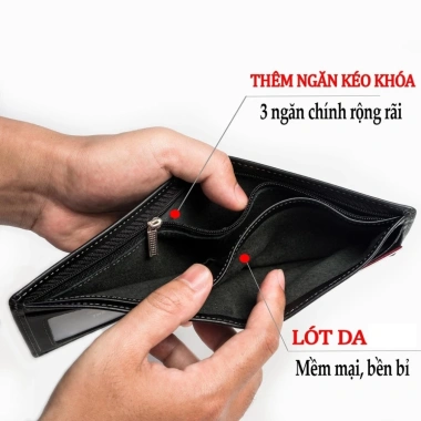 FREESHIP Ví Da Nam Cao Cấp Thời Trang - Bóp Nam Đẹp Đẳng Cấp, BH 12 Tháng - VIDABO 5