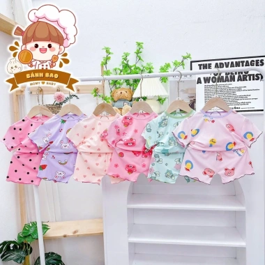 Freeship Voucher Bộ Cộc Tay Thun Lạnh Siêu Thoáng Mát 6-17kg Họa Tiết Dễ Thương 2
