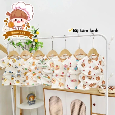 Freeship Voucher Bộ Cộc Tay Thun Lạnh Siêu Thoáng Mát 6-17kg Họa Tiết Dễ Thương 3