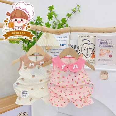 Freeship Voucher Bộ Cộc Tay Thun Lạnh Siêu Thoáng Mát 6-17kg Họa Tiết Dễ Thương 5