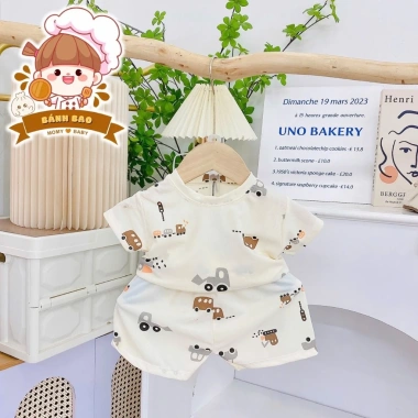 Freeship Voucher Bộ Cộc Tay Thun Tăm Lạnh Siêu Thoáng Mát 9-17kg Cho Bé Trai & Bé Gái 6