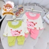 Freeship + Voucher Bộ Dài Tay Bé Gái Cotton Dày Cổ Bèo, Vải Đẹp Họa Tiết Đáng Iu 6-16Kg Dưới 3 tuổi - Giá 43.200 3