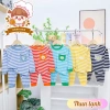 Freeship + Voucher Bộ Dài Tay Bé Thun Lạnh Hoa Tiết Mini 6-16Kg Thu Đông Dưới 3 tuổi