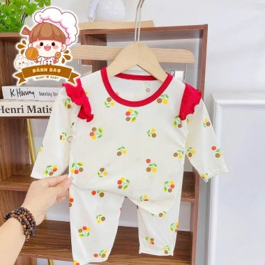 Freeship + Voucher Bộ Dài Tay Bé Trai Bé Gái Thun Tăm Lạnh Siêu Thoáng Mát Họa Tiết Hoạt Hình 6-16Kg Giá 29.200₫ 8