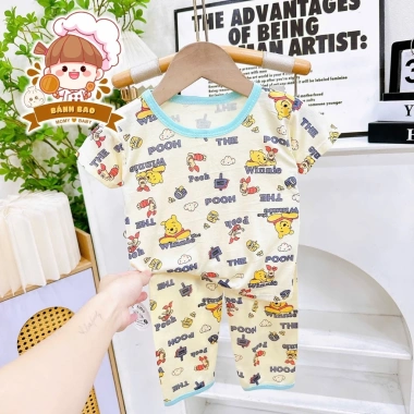 Freeship Voucher Bộ Dài Tay Bé Trai Gái Thun Lạnh Họa Tiết Noel Đáng Iu Siêu Thoáng Mát 6-16kg Giá 33.200₫ 10