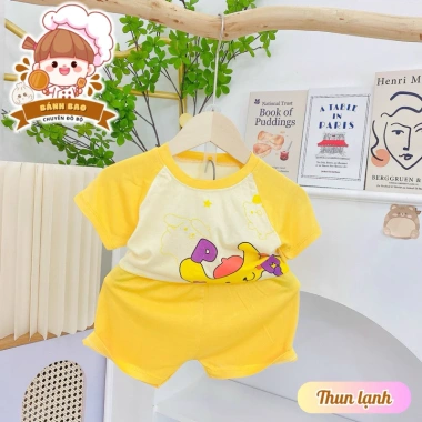 Freeship + Voucher Bộ Đồ Cọc Tay Thun Lạnh 6-16 Kg Cho Bé Trai và Bé Gái - Thoải Mái, Thoáng Mát, Giá 42.750 VND 4