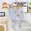 Freeship + Voucher Bộ Đồ Dài Tay Thun Lạnh Sọc In Hình Con Vật Dễ Thương 6-16kg Trẻ Dưới 3 Tuổi Giá 41.200 VND 7