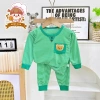 Freeship + Voucher Bộ Đồ Dài Tay Thun Lạnh Sọc In Hình Con Vật Dễ Thương 6-16kg Trẻ Dưới 3 Tuổi Giá 41.200 VND 8
