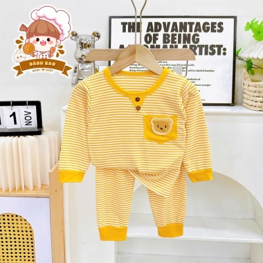 Freeship + Voucher Bộ Đồ Dài Tay Thun Lạnh Sọc In Hình Con Vật Dễ Thương 6-16kg Trẻ Dưới 3 Tuổi Giá 41.200 VND 9 Freeship + Voucher Bộ Đồ Dài Tay Thun Lạnh Sọc In Hình Con Vật Dễ Thương 6-16kg Trẻ Dưới 3 Tuổi Giá 41.200 VND 9