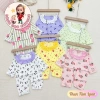 Freeship Voucher Bộ Đồ Dài Tay Thun Tăm Lạnh Họa Tiết Dễ Thương 6-16Kg Giá 28.200đ 2