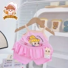 Freeship Voucher Bộ Hai Dây Thun Lạnh In Nhiệt Cute Siêu Thoáng Mát Bé Gái 4-15Kg 7