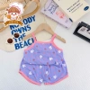 Freeship Voucher Bộ Hai Dây Thun Tăm Lạnh Cute Thoáng Mát Bé Gái 4-15Kg Giá 22.200 8