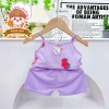 Freeship + Voucher Bộ Hai Dây Thun Tăm Lạnh Mỏng Mát Cho Bé Gái 6‑17kg, Thoải Mái, Thoáng Khí 6