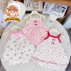 Freeship + Voucher Bộ Hai Dây Thun Tăm Lạnh Mỏng Mát Dễ Thương Cho Bé Gái 6-17kg Thoải Mái, Thoáng Mát
