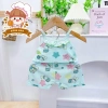 Freeship + Voucher Bộ Hai Dây Thun Tăm Lạnh Mỏng Mát Dễ Thương Cho Bé Gái 6-17kg Thoải Mái, Thoáng Mát 6