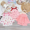 Freeship Voucher Bộ Hai Dây Vải Thun Tăm Lạnh 6-17kg Cho Bé Gái Thoải Mái, Thoáng Mát, Giá 23.200₫