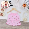 Freeship Voucher Bộ Hai Dây Vải Thun Tăm Lạnh 6-17kg Cho Bé Gái Thoải Mái, Thoáng Mát, Giá 23.200₫ 8