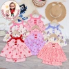 Freeship Voucher Bộ Hai Dây Vải Thun Tăm Lạnh Bé Gái 6-17kg Thoáng Mát Thoải Mãi MK17