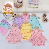 Freeship Voucher - Cộc Tay Bé Gái Thun Tăm Lạnh Babydoll Bánh Bèo Cute 6-16kg Dưới 3 Tuổi Giá 29.200₫