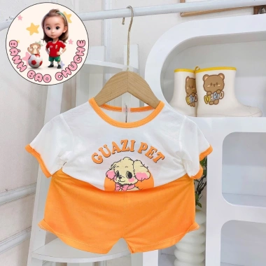 Freeship Voucher Cộc Tay Thun Lạnh Thoáng Mát Họa Tiết Cute 6-16kg Giá 31.200đ 6