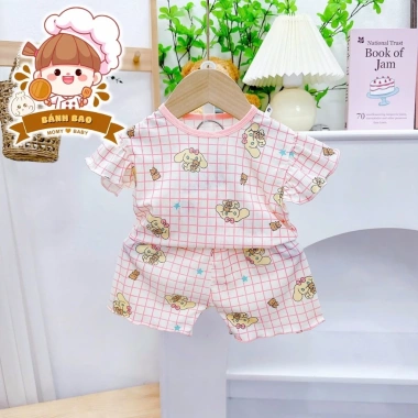 Freeship Voucher Cộc Tay Thun Tăm Lạnh Mỏng Thoáng Mát 6-16kg Cho Bé Trai Bé Gái 5