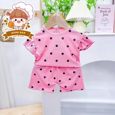 Freeship Voucher Cộc Tay Thun Tăm Lạnh Mỏng Thoáng Mát 6-16kg Cho Bé Trai Bé Gái 6