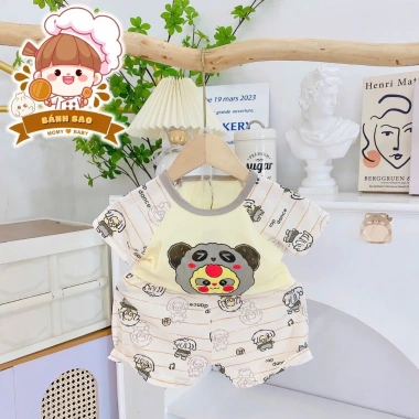 Freeship Voucher Cộc Tay Thun Tăm Lạnh Siêu Thoáng Mát 6-17kg Bé Trai Bé Gái 22.200đ 9