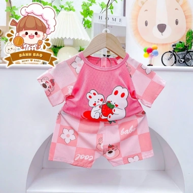 [Freeship + Voucher] Cộc Tay Thun Tăm Lạnh Siêu Thoáng Mát 9-17kg Cho Bé Trai Bé Gái 9