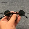 Fudeshe râm tròn nhỏ, kính gọng kim màu kẹo Punk, Mini Ins UV400 - Giá 31.860 VND