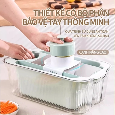 Full Set Nạo Rau Củ Quả Y Hình Rổ Inox 304 Không Gỉ - Đa Năng, Hộp Đựng - 195k 2