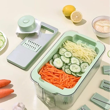 Full Set Nạo Rau Củ Quả Y Hình Rổ Inox 304 Không Gỉ - Đa Năng, Hộp Đựng - 195k 5