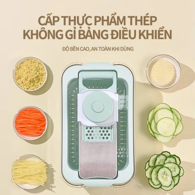 Full Set Nạo Rau Củ Quả Y Hình Rổ Inox 304 Không Gỉ - Đa Năng, Hộp Đựng - 195k 7