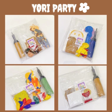 Full Set Trang Trí Sinh Nhật Tone Nâu Số Tuổi Đáng Yêu cho Bé và Người Lớn - Yori Party 99.750 VND 6