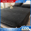 Ga trải giường nhung sữa dày, vỏ bảo vệ nệm lót lông - Bộ 3 món, giá 89.000₫