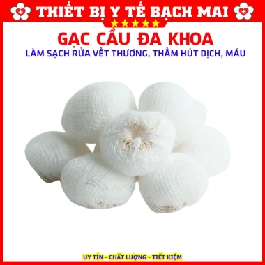 Gạc Cầu Đa Khoa Fi30 10 miếng - Rửa Vết Thương, Thấm Hút Dịch Máu, 13.000₫ 2 Gạc Cầu Đa Khoa Fi30 10 miếng - Rửa Vết Thương, Thấm Hút Dịch Máu, 13.000₫ 2