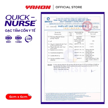 Gạc Tẩm Cồn Quick-nurse 6x3cm 100 miếng - Combo hộp, kháng khuẩn, giảm giá 58.650₫ 5