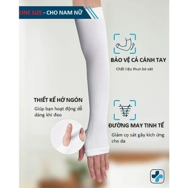 Găng tay chống nắng hở ngón UV cho nam nữ - Che nắng khi lái xe, du lịch, siêu thoải mái