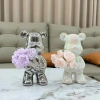 Gấu Bearbrick Lọ Hoa Gốm Sứ Cao Cấp - Quà Tặng Sang Trọng, Trang trí nhà, Giá ưu đãi 109k 2