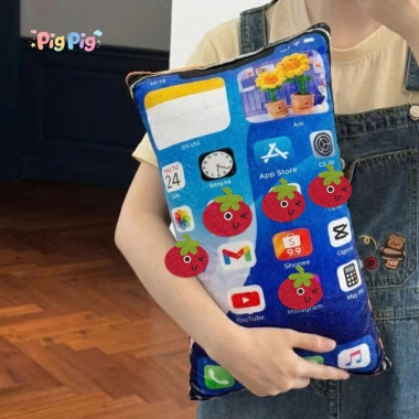 Gấu bông 3D iPhone 17 Cam 45cm - Gối ôm ngủ siêu mềm, giảm giá 30k, giá rẻ vô đối 2